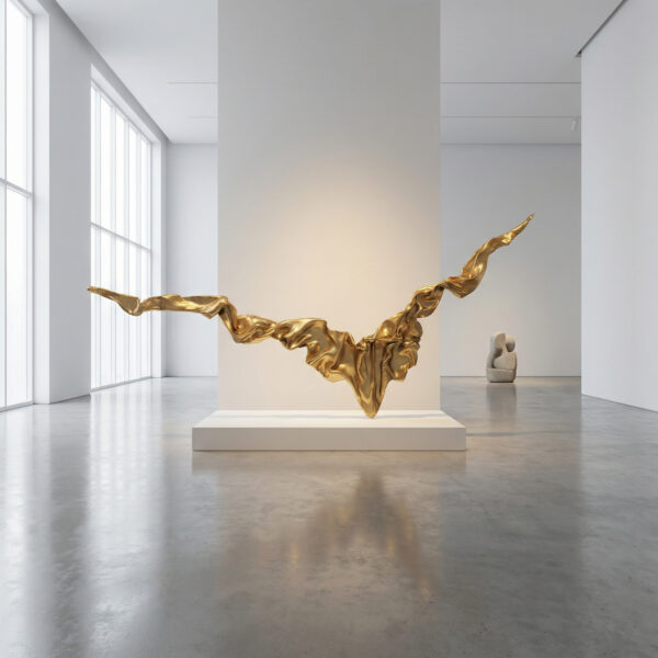 Golden Wing , j180x30 cm, NONOS Sculpture, wallsculpture.pg