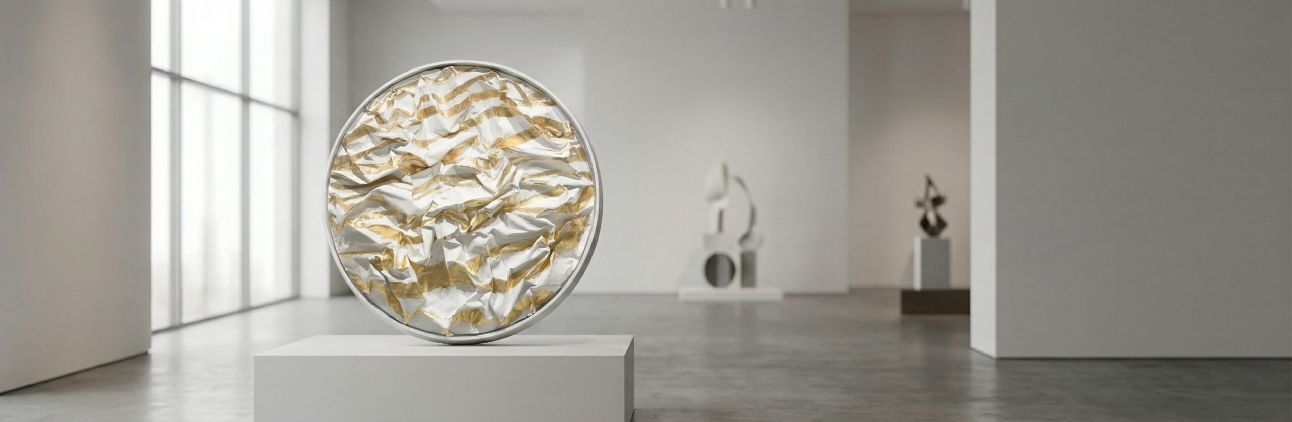 Moderne Wandkunst im Tondo-Stil – inspiriert von der Natur Kreisrunde