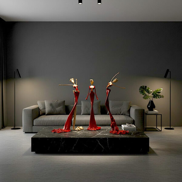 NONOS Bronze Skulptur Männer Wohnung