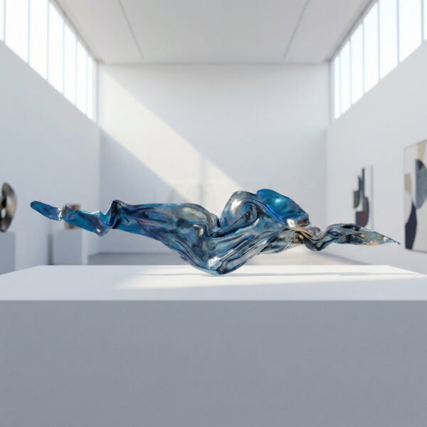 Wasserwege, 180x40, wallart, free Form, NONOS art design