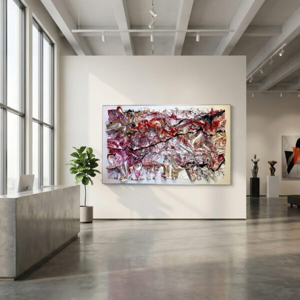 Wilde Love, NONOS Art, Wallsculpture, Mixedmedia Painting.