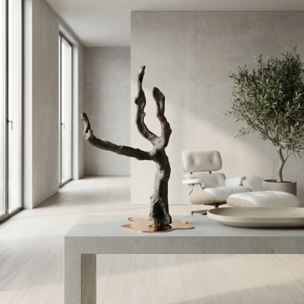abstrakte Bronze Skulptur NONOS Baum