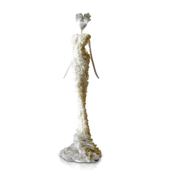 weiße, weibliche Skulptur aus Plastik_Interior Design | Nonos