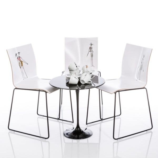 weiße Stühle_Interior Design_modernes Wohnen | Nonos
