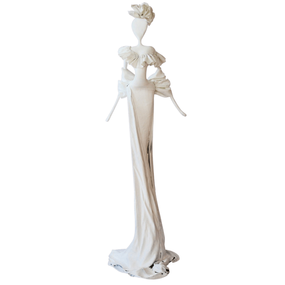 Weiß weibliche Skulptur aus Plastik_Interior Design | Nonos