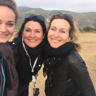 laura Bilgeri and the nonos welte sisters in Malibu Hills.