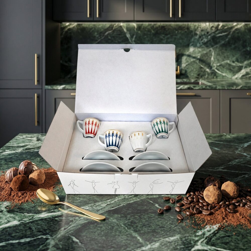 ESPRESSO CUPS SET of 4 MULTICOLOR