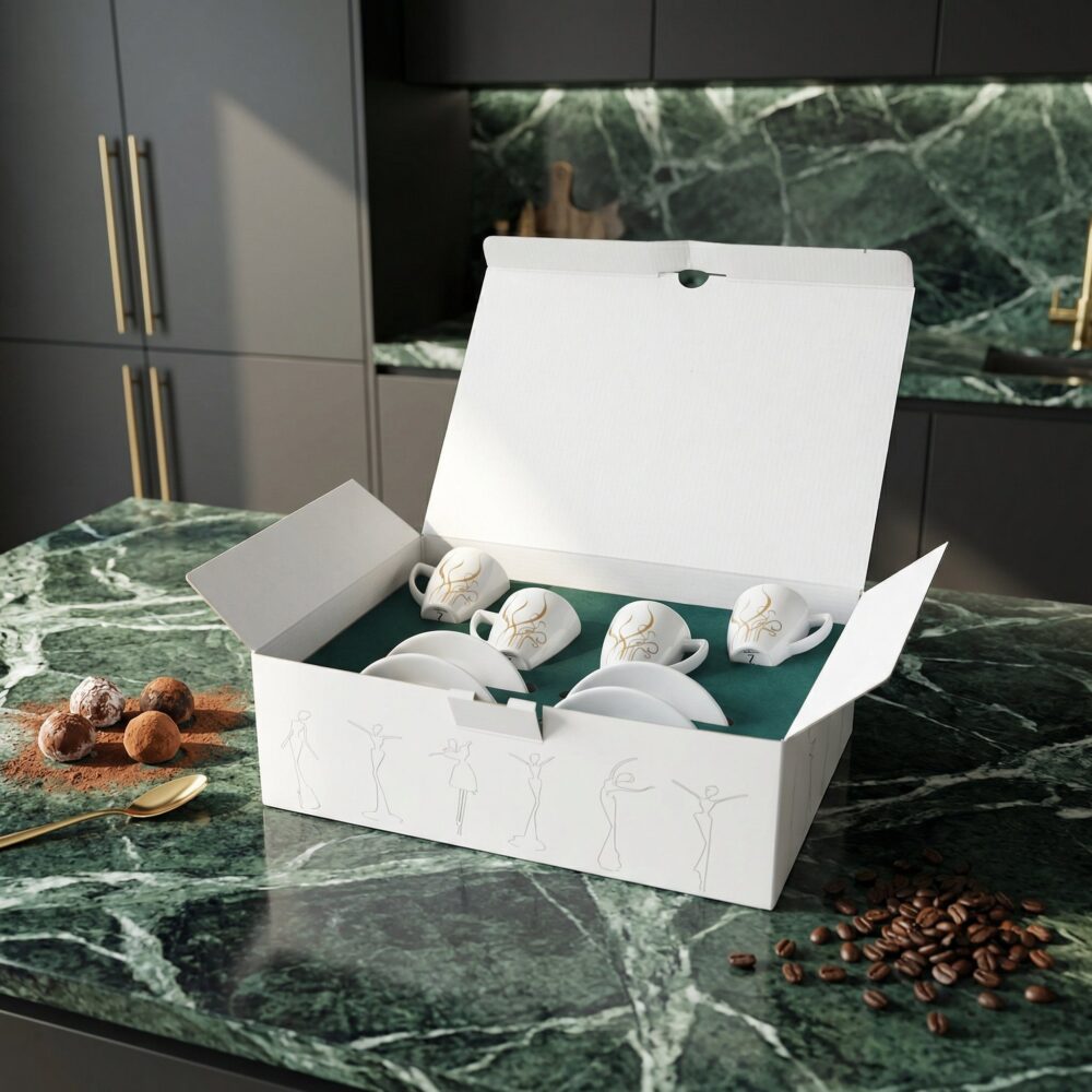 ESPRESSO CUPS SET of 4 Coffee smell