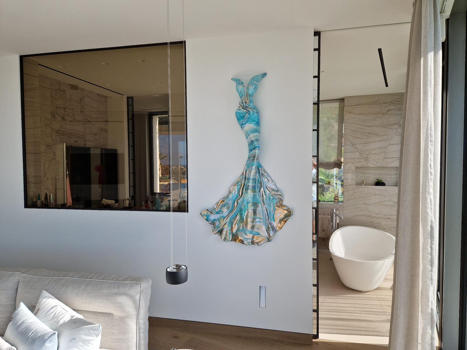 Art Couture_NONOS_Welte Franziska und Mercedes_Wandskulptur aus Carbon und Fiberglas