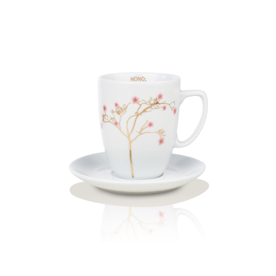 Tee Tasse von NONOS Welte japanische Kirschblüte mit Gold
