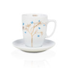 Tee Tasse von NONOS Welte Schmetterling mit Gold