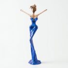 Blaue Venus Bronzeskulptur von NONOS – handgefertigtes Sammlerobjekt mit ruhiger Farbwirkung und eleganter Form