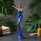 Blaue Venus Bronzeskulptur von NONOS – handgefertigtes Sammlerobjekt mit ruhiger Farbwirkung und eleganter Form
