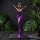 Lila Venus Bronzeskulptur von NONOS – handgefertigtes Sammlerobjekt mit fließender Formensprache und intensiver Farbwirkung